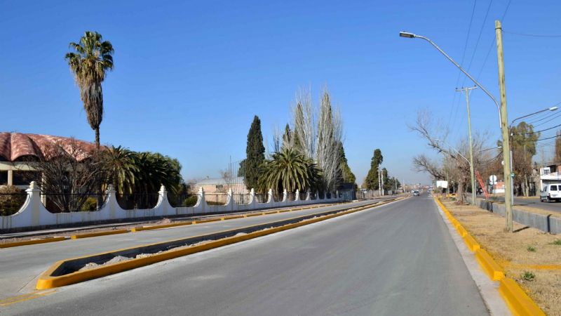 En Guaymallen ya se puede circular por una parte de la calle Avellaneda.