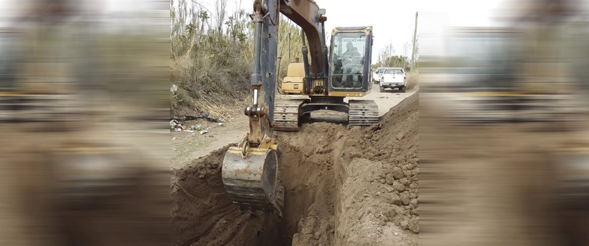 San Martin comenzó la obra de cloacas para barrio Santa Cecilia