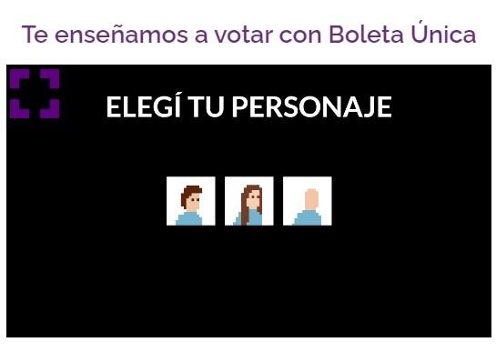 Cornejo presentó un videojuego para aprender a usar la Boleta Única