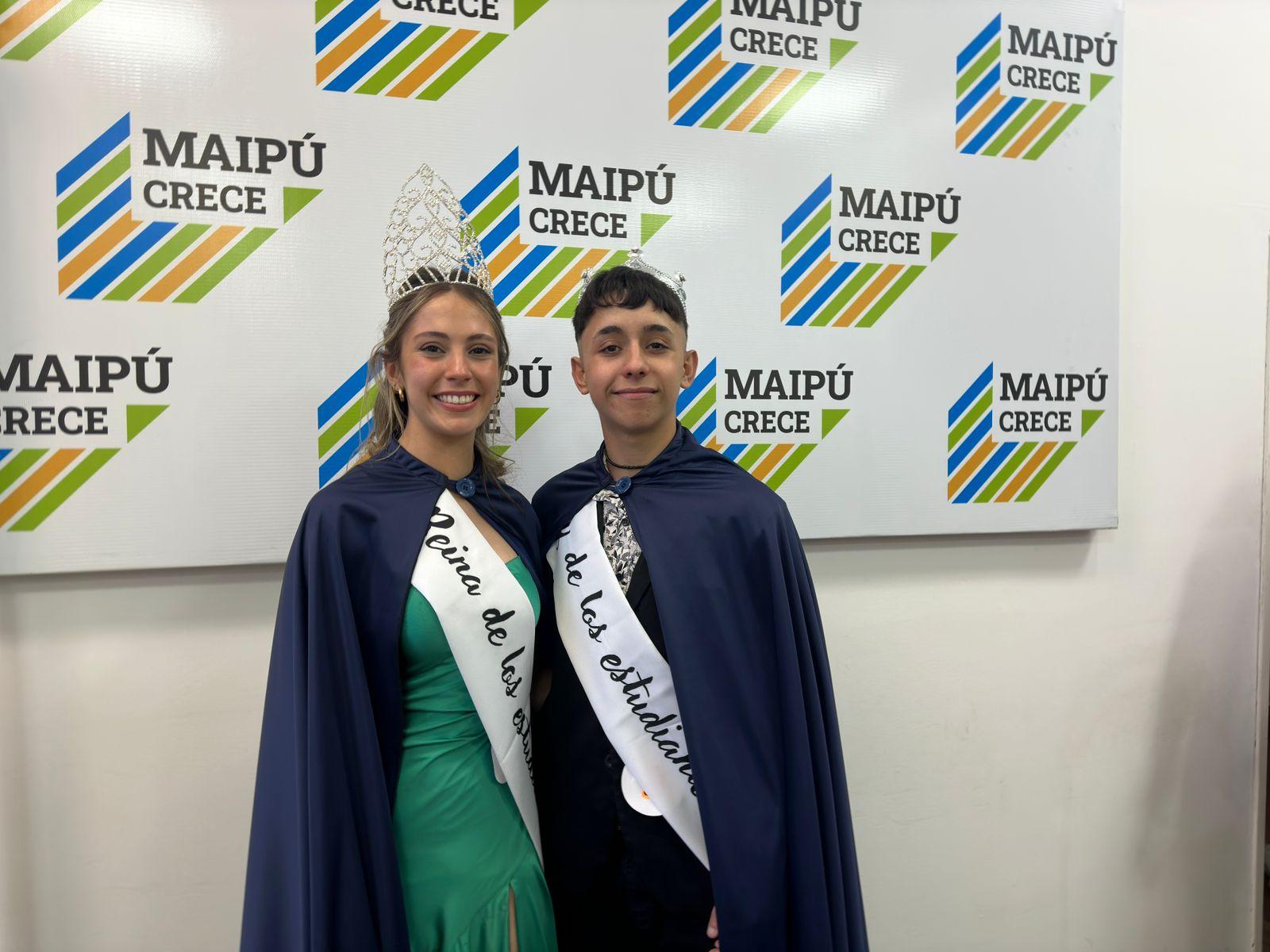 Maipú tiene su reina y rey de los estudiantes