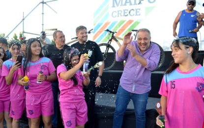 Maipú celebra el cierre de un año a puro deporte con las escuelitas de fútbol