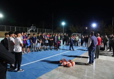 Junín entregó material de construcción y deportivo al Polideportivo  